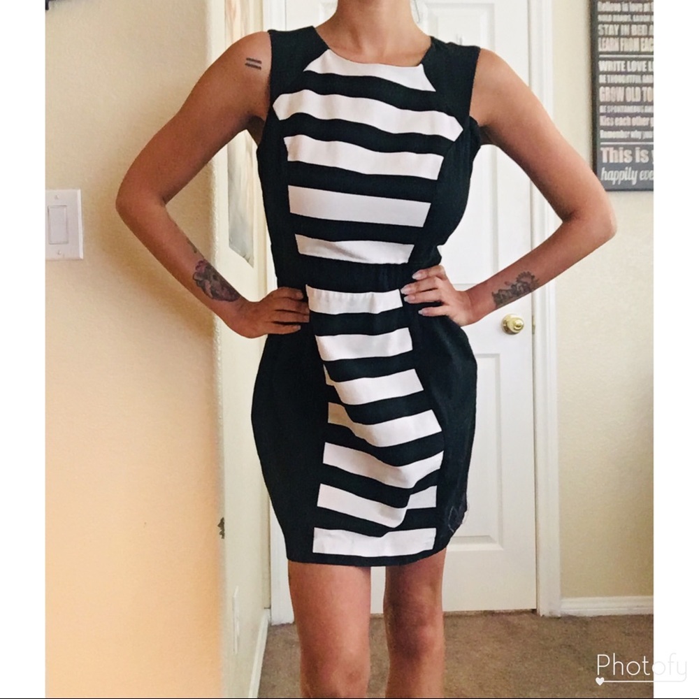 Black & White Party Dress